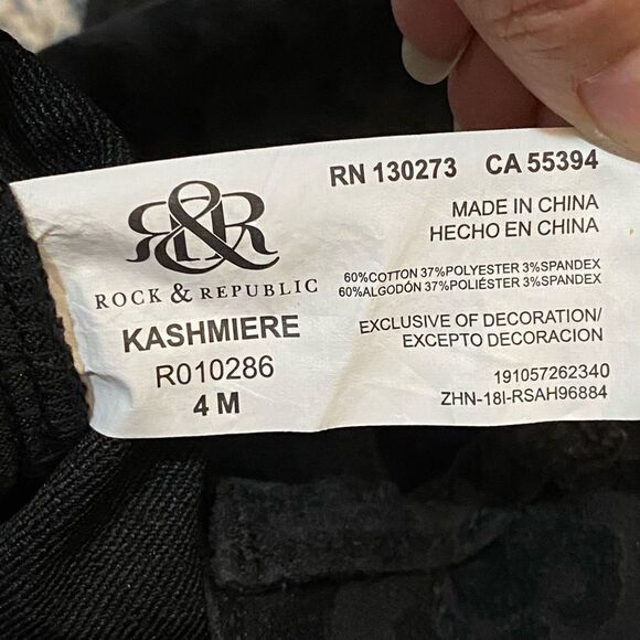 Rock & Republic Got Flocked Kashniere Leggings 4 - Picture 13 of 16